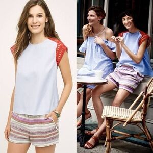 Anthropologie Crochet Swing Tee